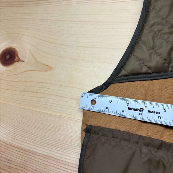 Vintage IDEAL Vest Mens Medium Brown Hunting Lightweight - Picture 7 of 13